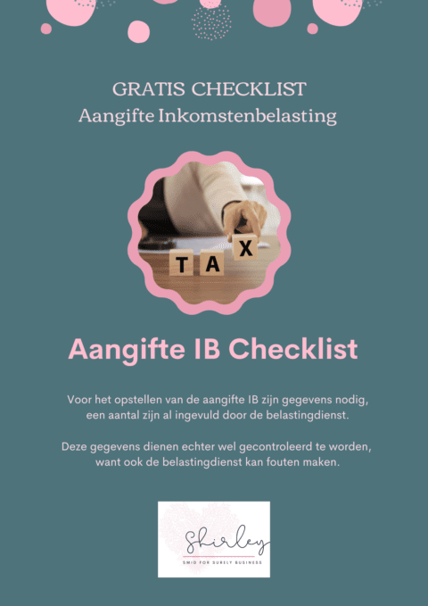 Inkomstenbelasting Checklist | Shirley Smid Voor Surely Business